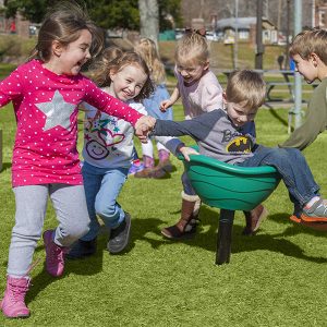 whirl and twirl spinner bowl with optional clicker freestanding play element