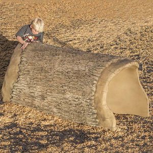 6ft playground log tunnel for any play area