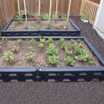black 12 inch plastic border perfect for bed gardening
