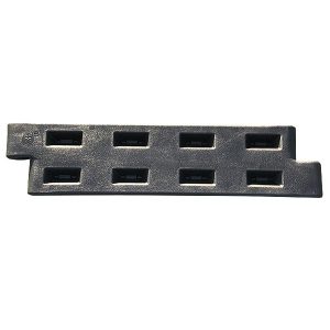 black 12 inch plastic playground border with spike