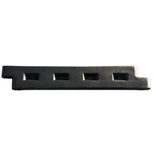 black 8 inch plastic playground border with spike