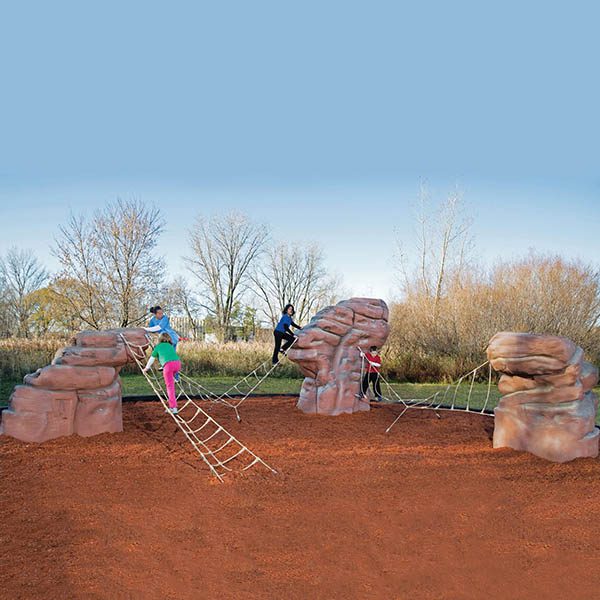 cascade range sandstone climbing boulders set for playgrond