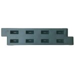 green 12 inch plastic playground border with spike