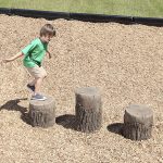 playground tree stumps age 2 to 5