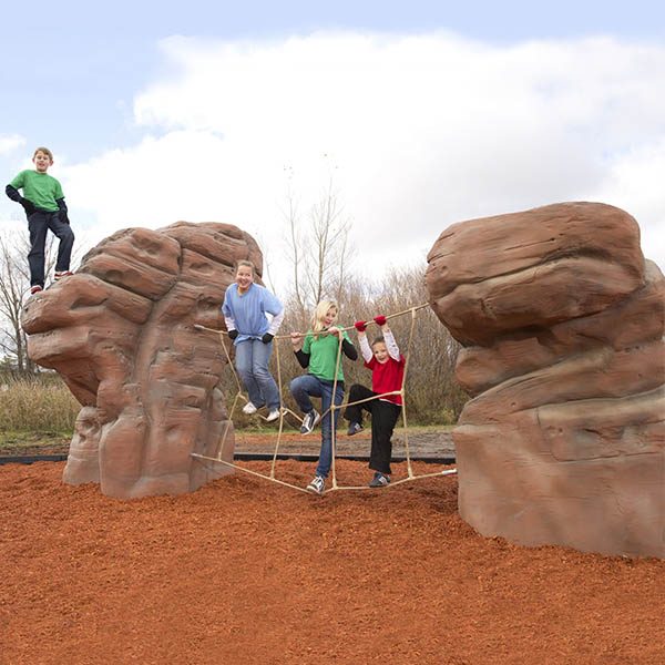 sierra nevada sandstone climbing boulders set for playground