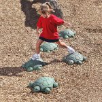 stepping turtles set for playground