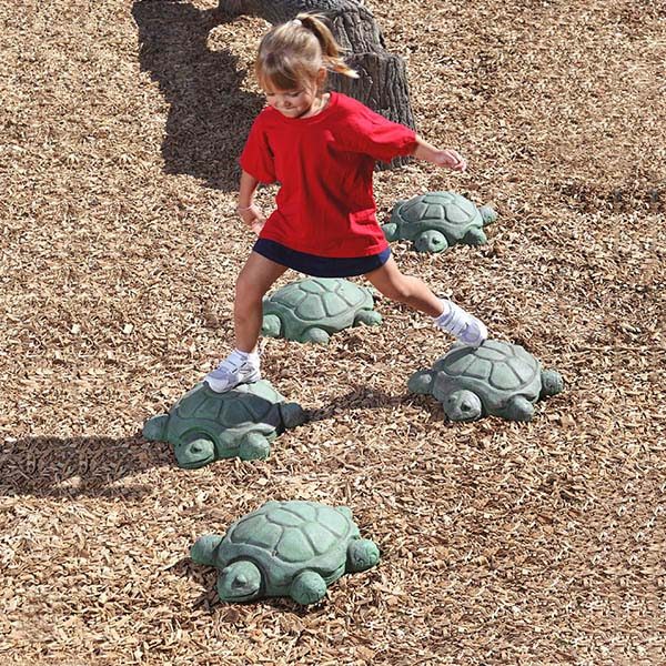 stepping turtles set for playground