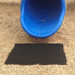 swing and slide playground mat for slides and swing sets