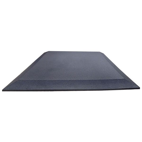 swing playground mat for slide exits and swing sets side view