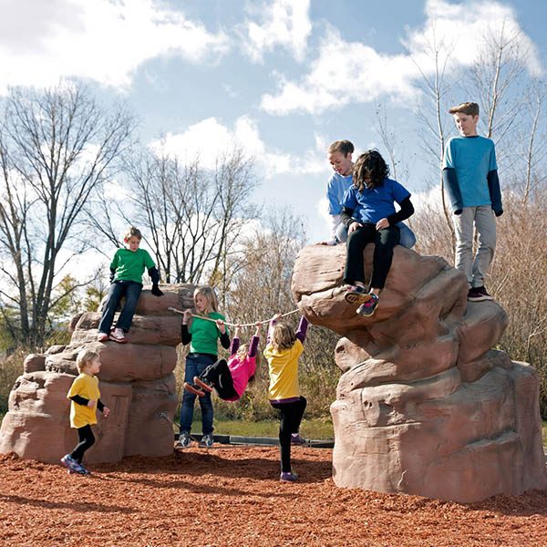 the rockies sandstone climbing boulders set for playground