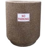 55 gallon round trash receptacle