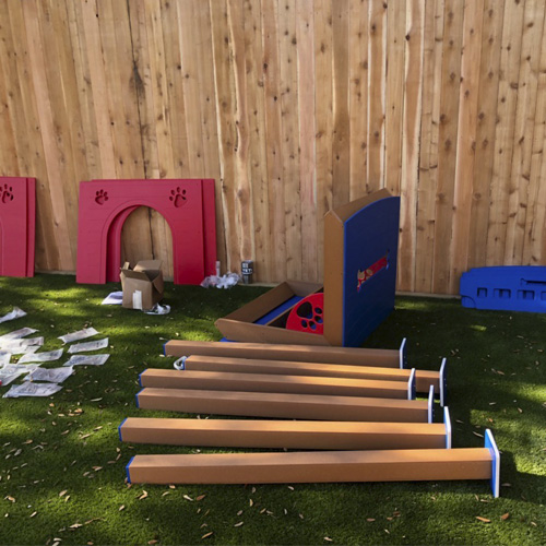 Deluxe K9 Kennel Club Playground with Rattle Bridge - TerraBound Solutions  Inc.