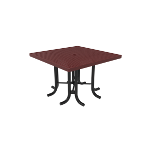 46in Square Patio Table with No Seats Punched Steel