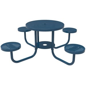 round patio table 36in punched steel