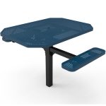 octagon pedestal tables 2 punched steel inground