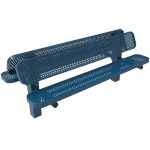 pedestal benches 6ft double ps inground