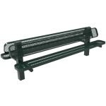 pedestal benches 8ft double em inground