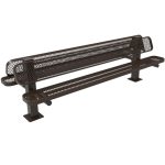 pedestal benches 8ft double em surface