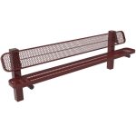 pedestal benches 8ft single em inground