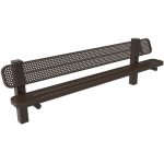 pedestal benches 8ft single ps inground