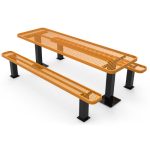 rectangular independent pedestal table 8ft em surface