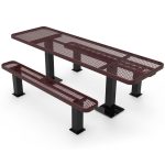rectangular independent pedestal table alt 8ft em surface