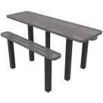 rectangular independent pedestal table alt 8ft ps inground