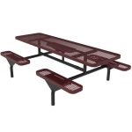 rectangular nexus table expanded metal inground