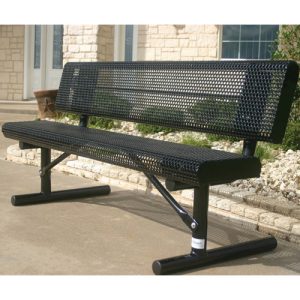 rolled benches with back