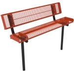 rolled benches with back em inground