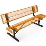 rolled benches with back em portable
