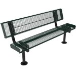 rolled benches with back em surface