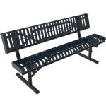 rolled benches with back ss portable