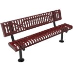 rolled benches with back ss surface