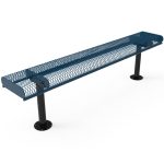 rolled benches without back em surface