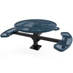 round pedestal tables 3 expanded metal surface