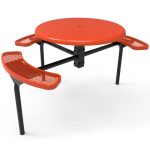 round solid top nexus table 3 seat em inground