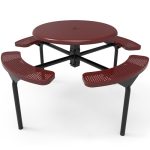 round solid top nexus table ps inground