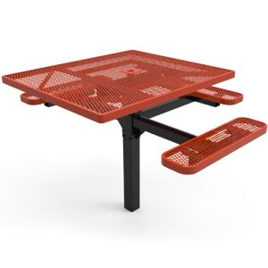 square pedestal tables expanded steel 3