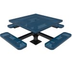 square pedestal tables punched steel