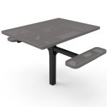 square pedestal tables punched steel 2 inground
