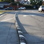 engineered rubber curb structures