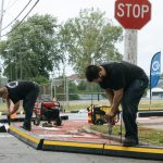 engineered traffic curb installations