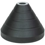 portable rubber sign base round post