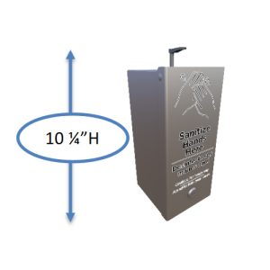 post mounted sanitizer