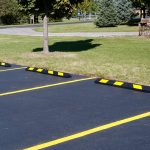 rubber wheel stop lot