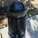 econo bones trash receptacle mount