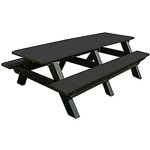 deluxe 8ft table black