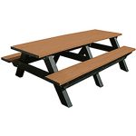 deluxe 8ft table black cedar
