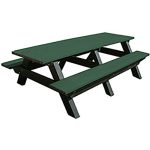 deluxe 8ft table black green